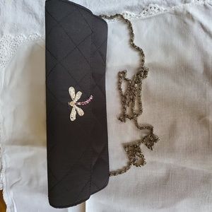 Vintage boutique black evening bag